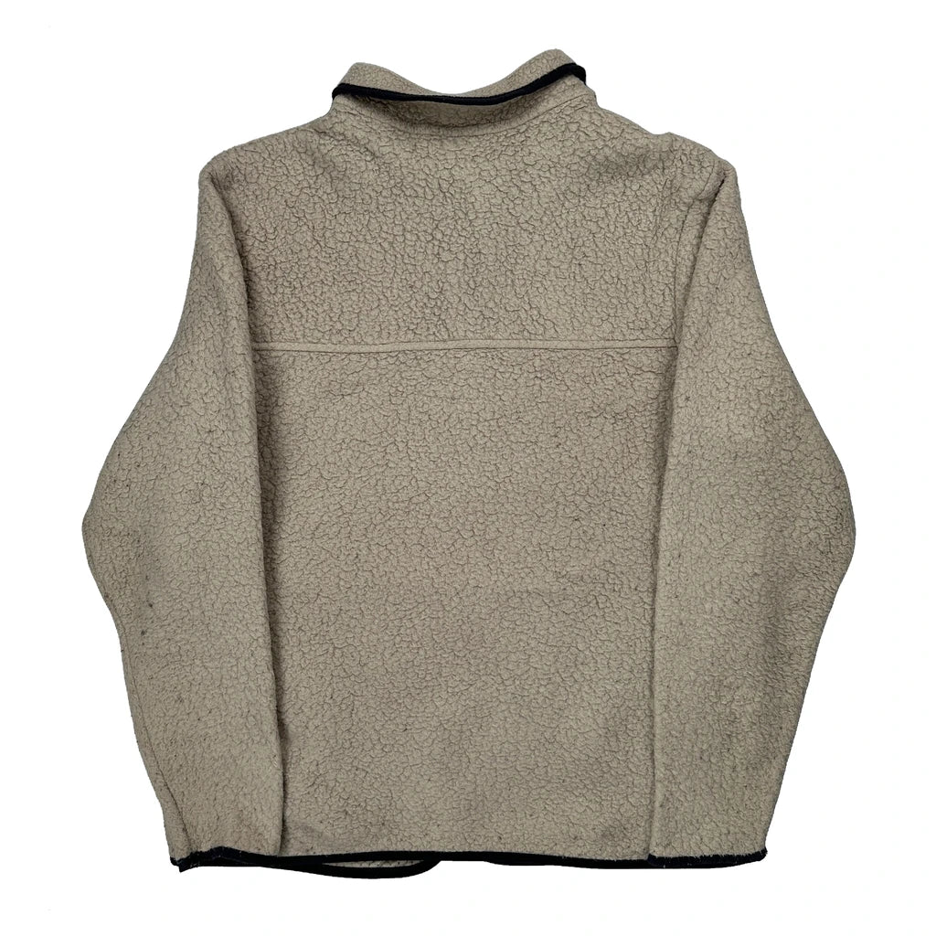 Patagonia Fleece Jacket - Large Cream Polyester - Image 2