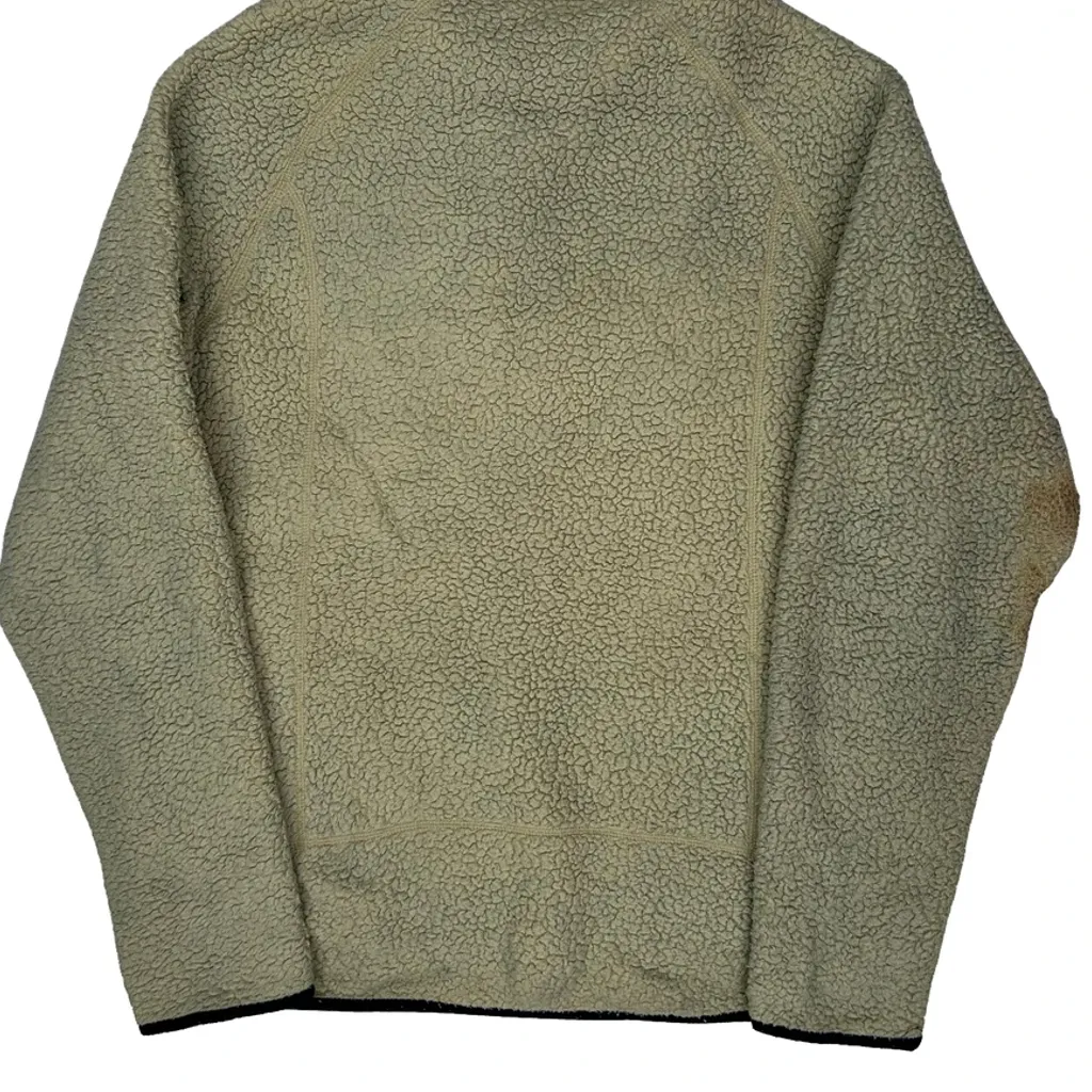 Patagonia Fleece Jacket - Large Cream Polyester - Image 6
