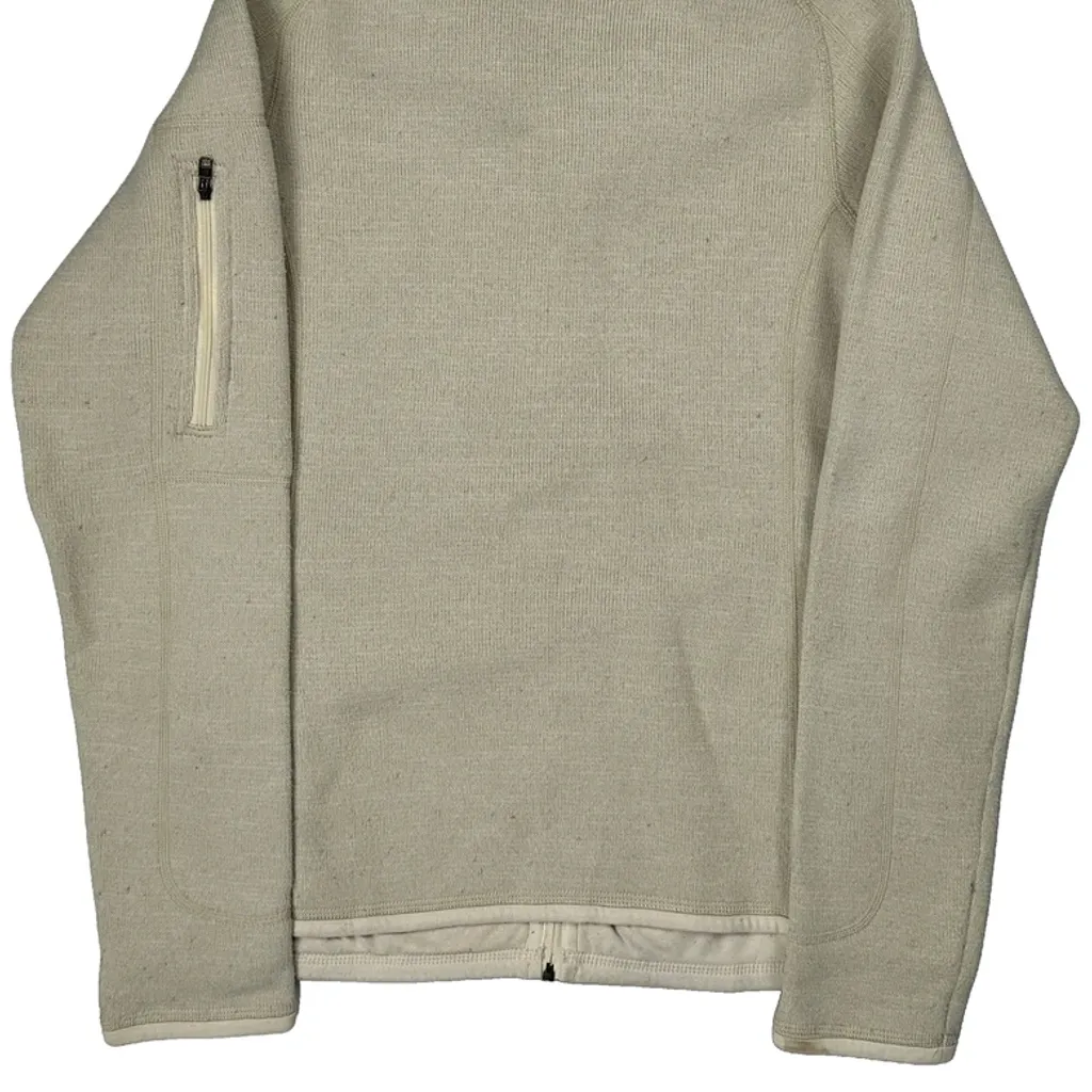 Patagonia Fleece Jacket - Small Cream Polyester - Image 7