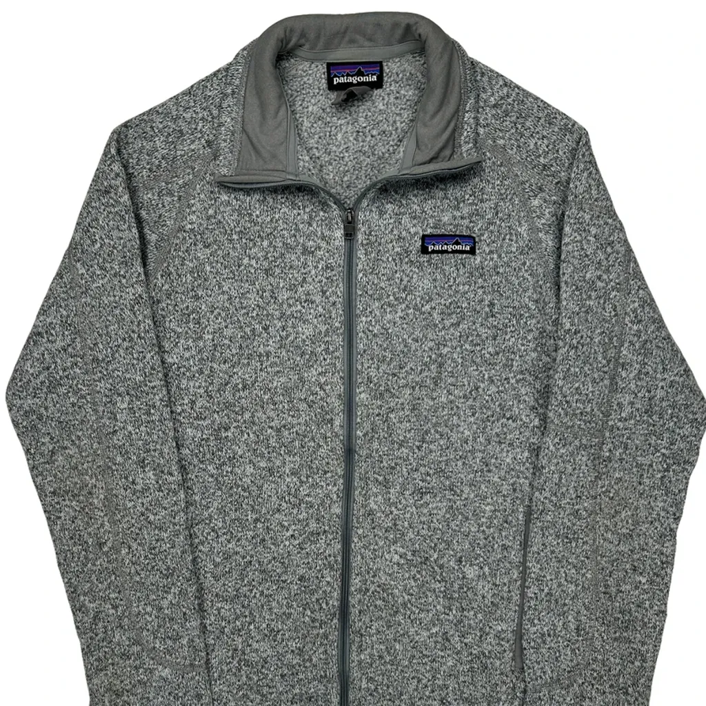 Patagonia Fleece Jacket - Small Gray Polyester - Image 4