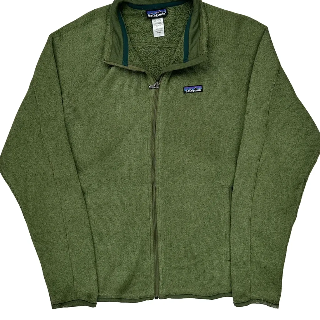 Patagonia Fleece Jacket - Large Green Polyester - Image 4