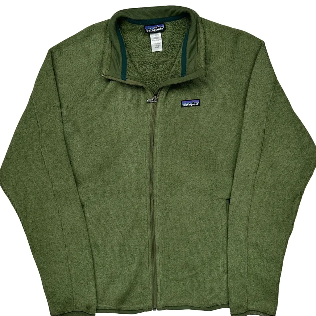 Patagonia Fleece Jacket - Large Green Polyester - Image 5