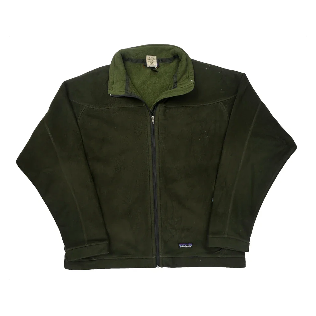 Patagonia Synchilla Fleece Jacket - Large Green Polyester