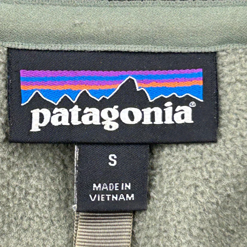 Patagonia Fleece Jacket - Small Green Polyester - Image 3