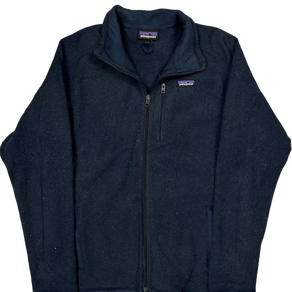Patagonia Fleece Jacket - Large Navy Polyester - Image 5