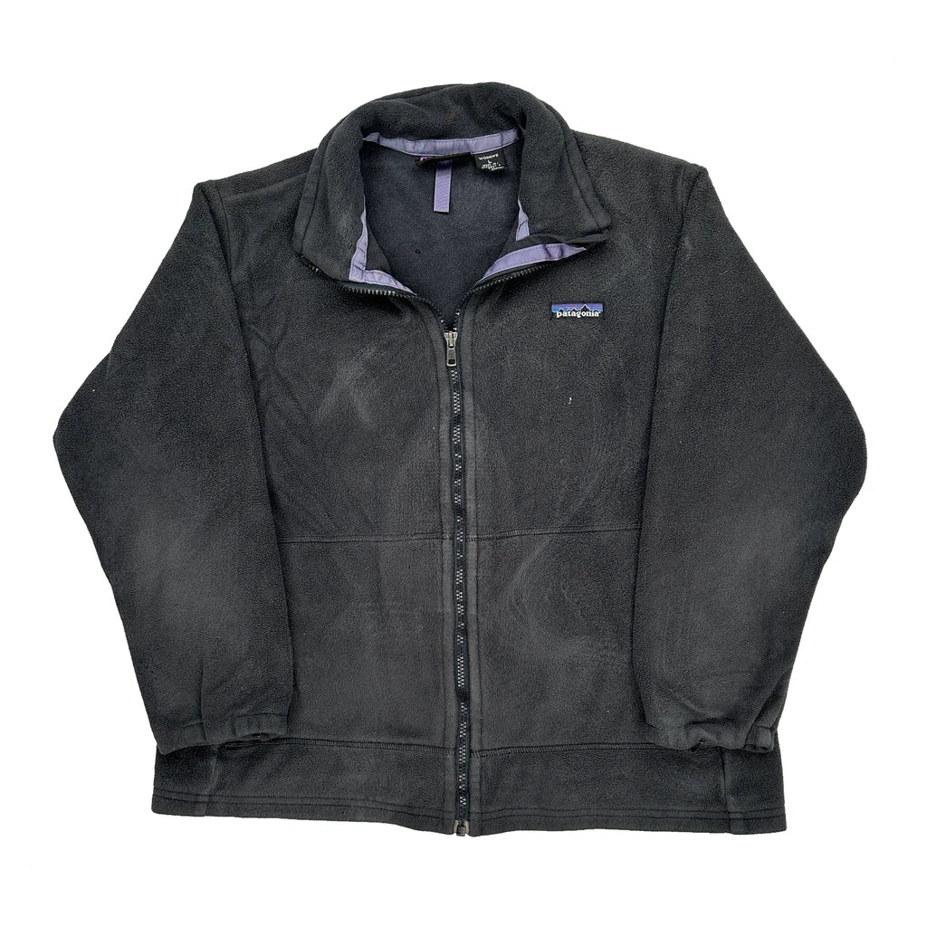 Patagonia Fleece Jacket - Large Black Polyester