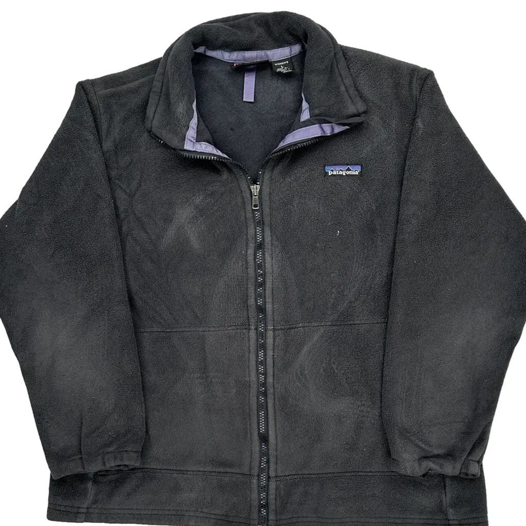Patagonia Fleece Jacket - Large Black Polyester - Image 5