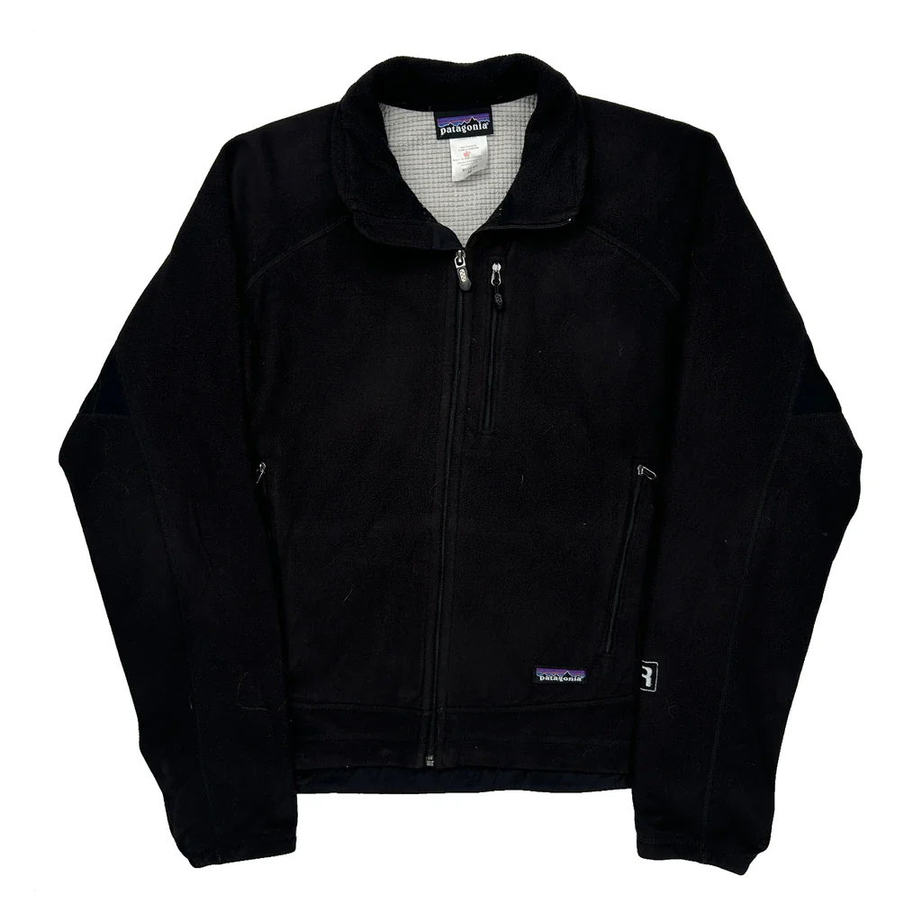 Patagonia Fleece Jacket - Medium Black Polyester