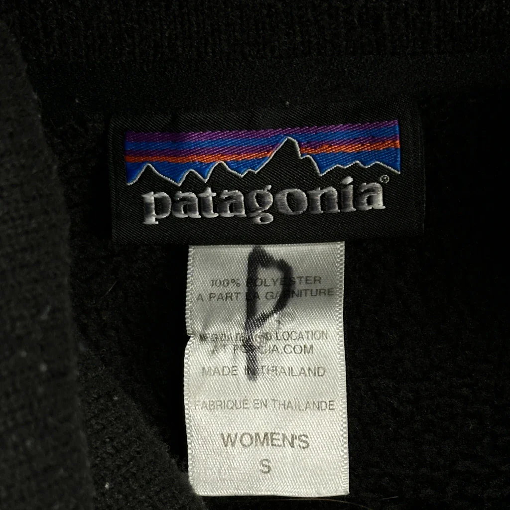 Patagonia Fleece Jacket - Small Black Polyester - Image 3