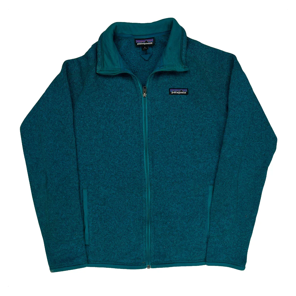 Patagonia Fleece Jacket - Small Blue Polyester
