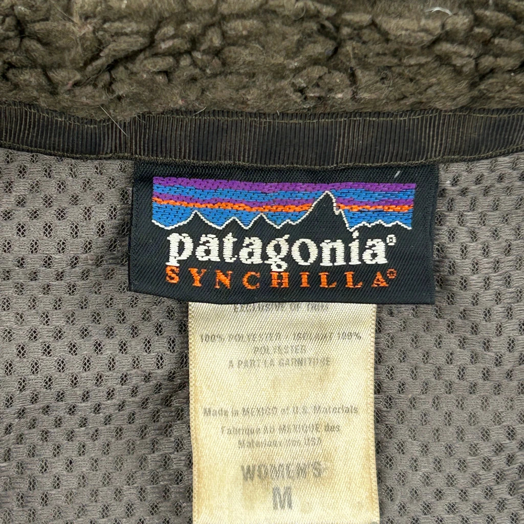 Patagonia Synchilla Fleece Jacket - Medium Brown Polyester - Image 3