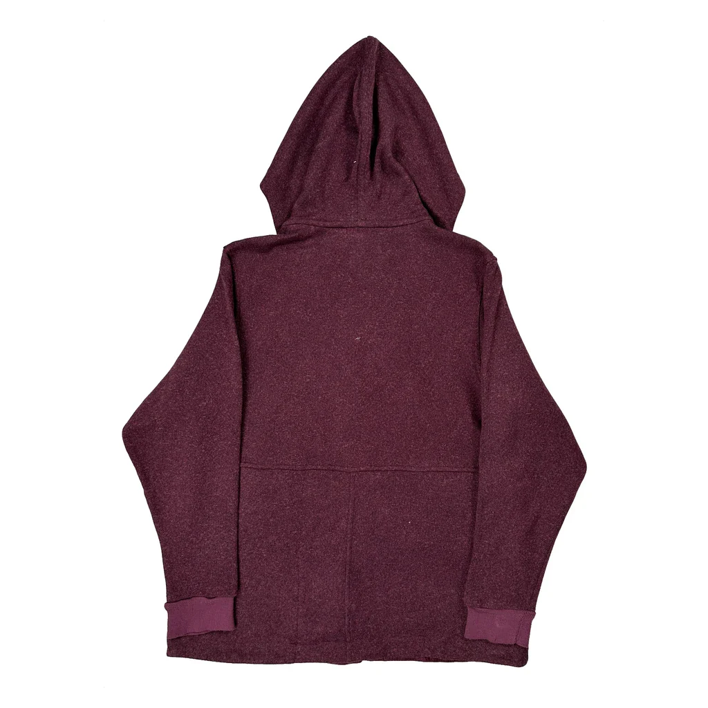 Patagonia Fleece Jacket - Large Burgundy Polyester - Image 2