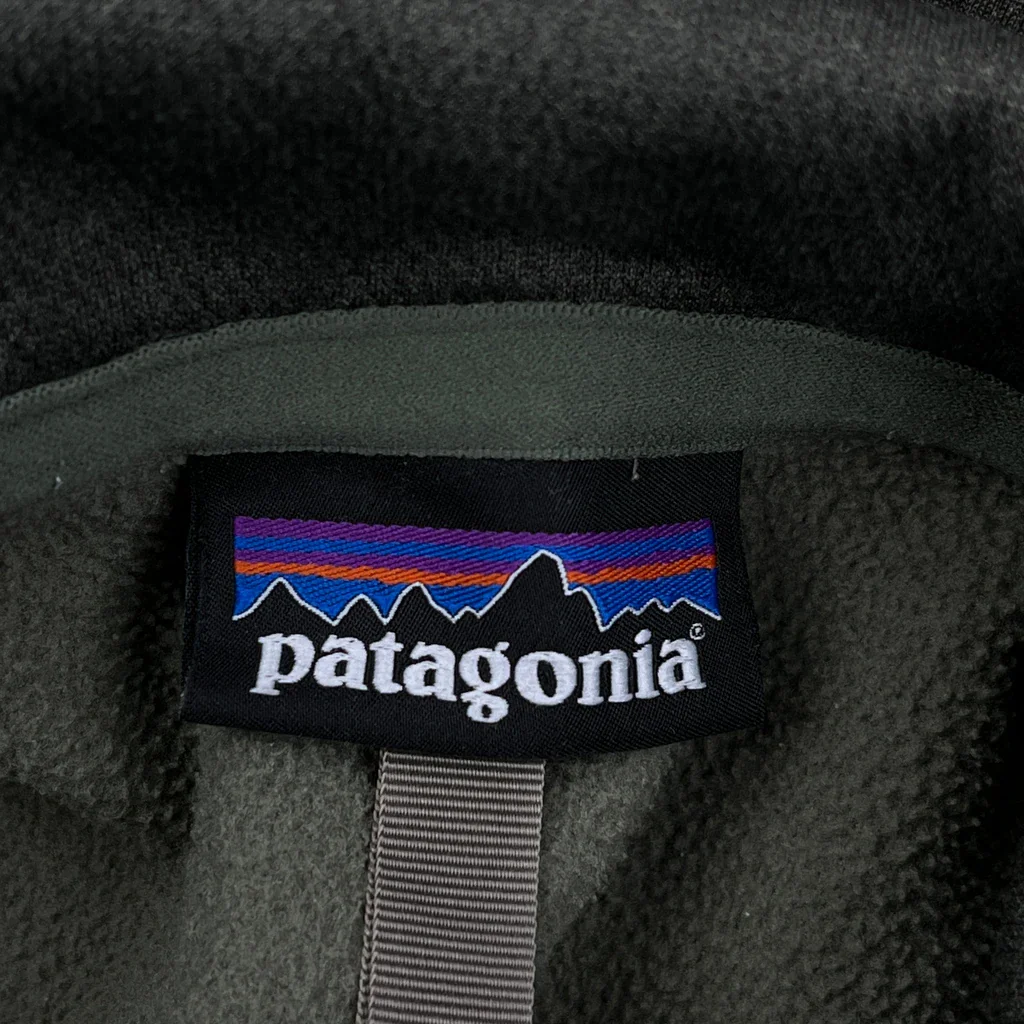 Patagonia Fleece Jacket - Medium Green Polyester - Image 4