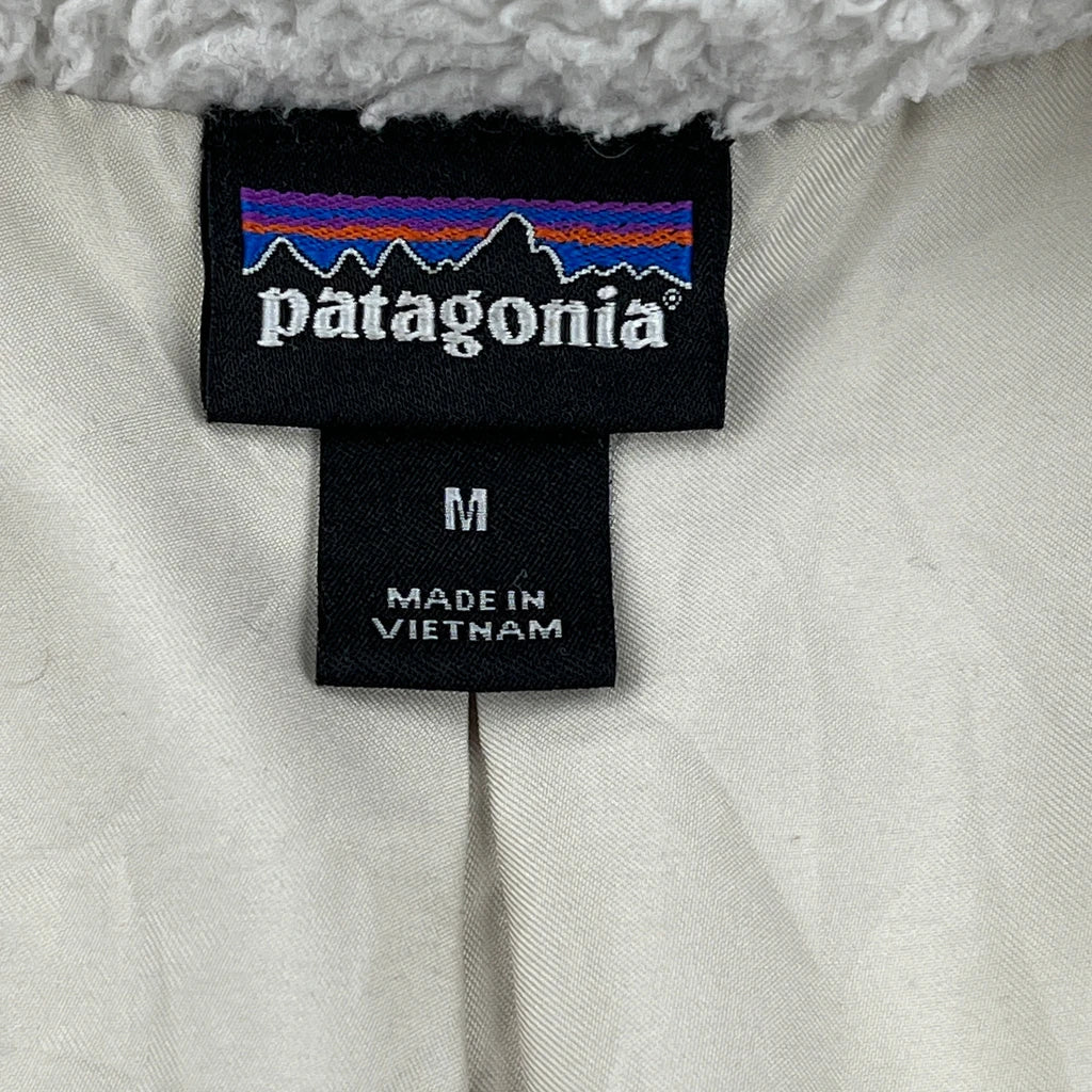 Patagonia Fleece Jacket - Medium White Polyester - Image 3