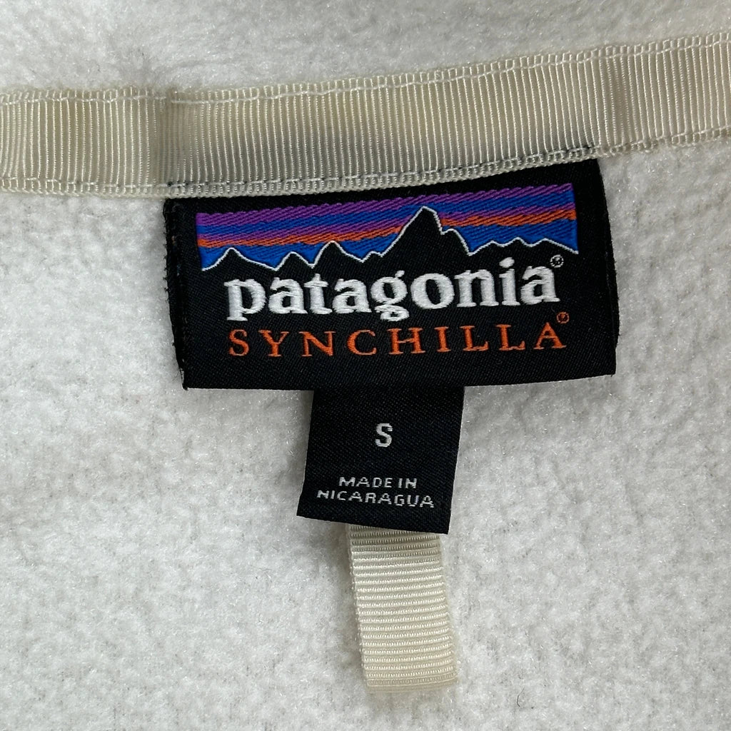 Patagonia Fleece Jacket - Small White Polyester - Image 3