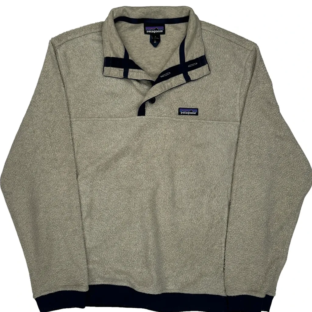 Patagonia Fleece - Large Beige Polyester - Image 5