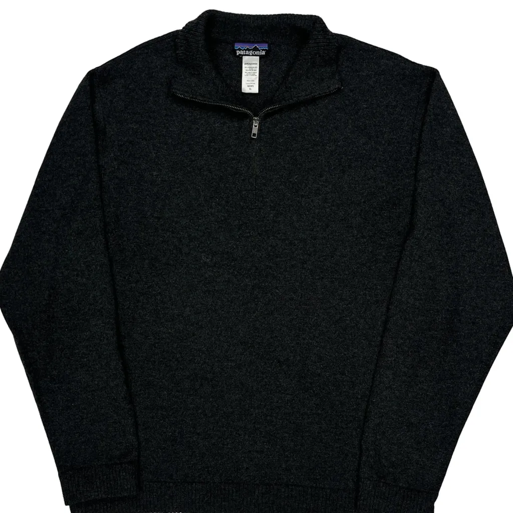 Patagonia Fleece - XL Black Wool Blend - Image 4