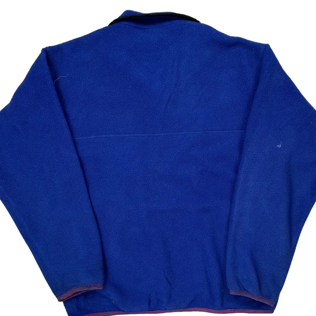 Patagonia Synchilla Snap T Fleece - Medium Blue Polyester - Image 6