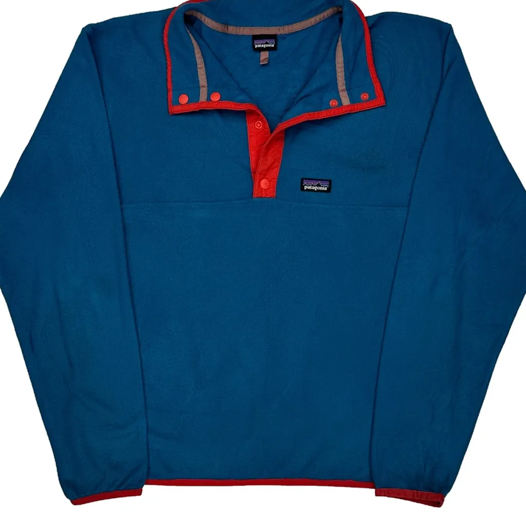 Patagonia Snap T Fleece - Small Blue Polyester - Image 6