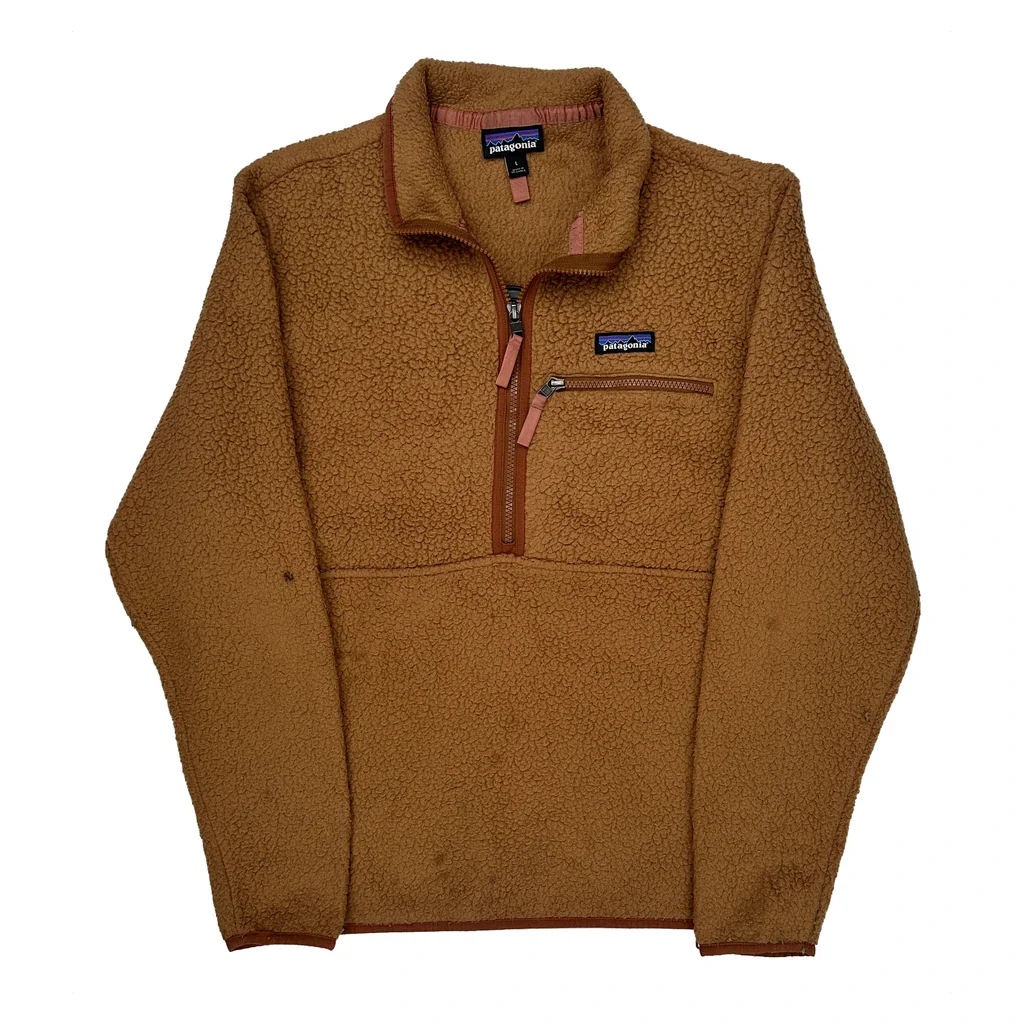 Patagonia Fleece - Large Brown Polyester