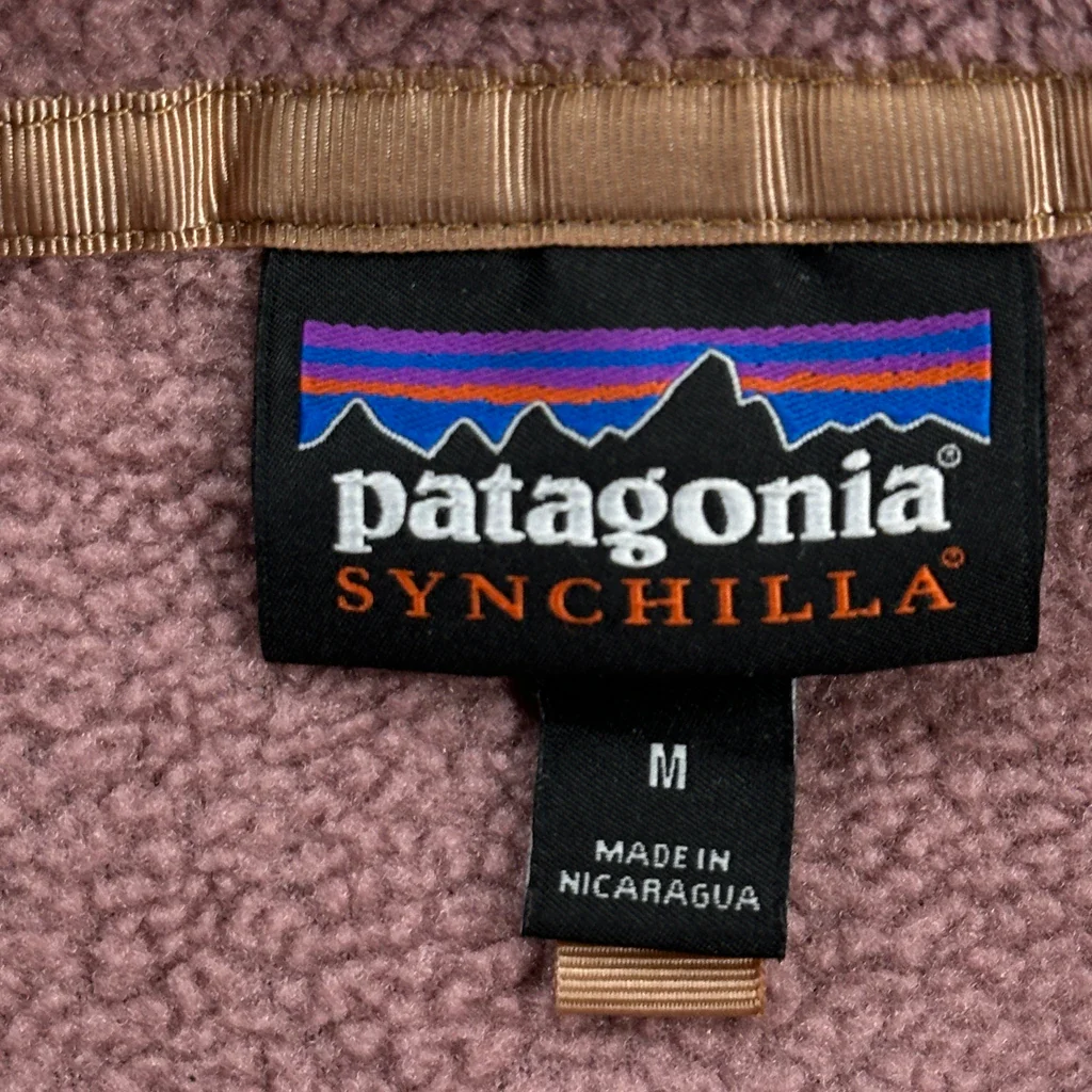 Patagonia Synchilla Snap T Fleece - Medium Brown Polyester - Image 3