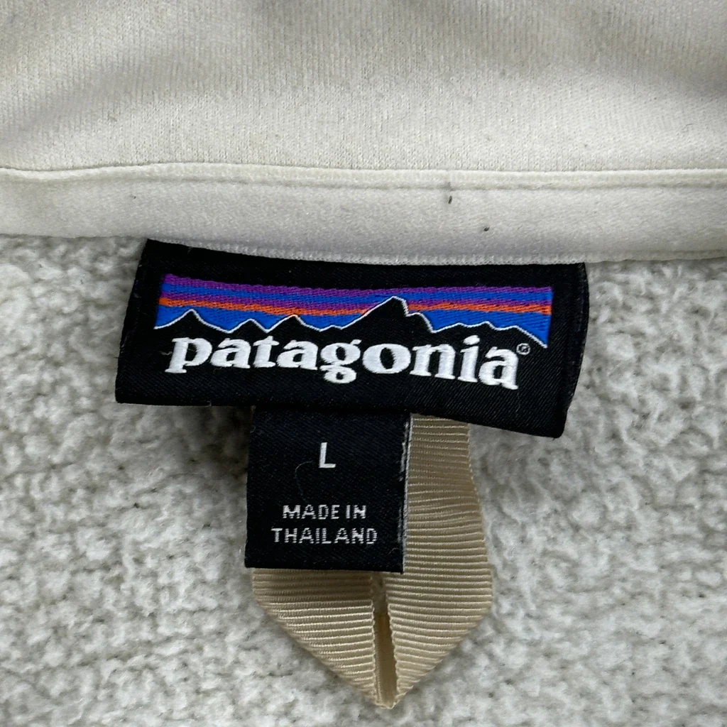Patagonia Fleece - Large Cream Polyester - Image 3