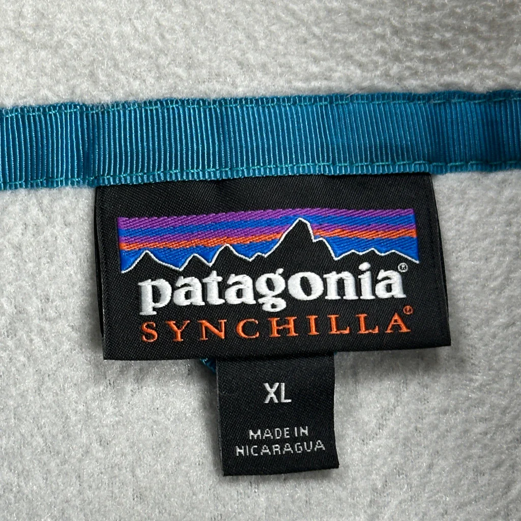 Patagonia T Snap Synchilla Fleece - XL Gray Polyester - Image 3