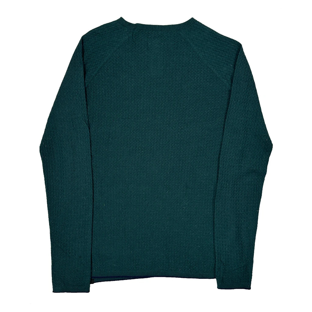 Patagonia Sweatshirt Fleece - Large Green Merino Wool Blend - Image 2