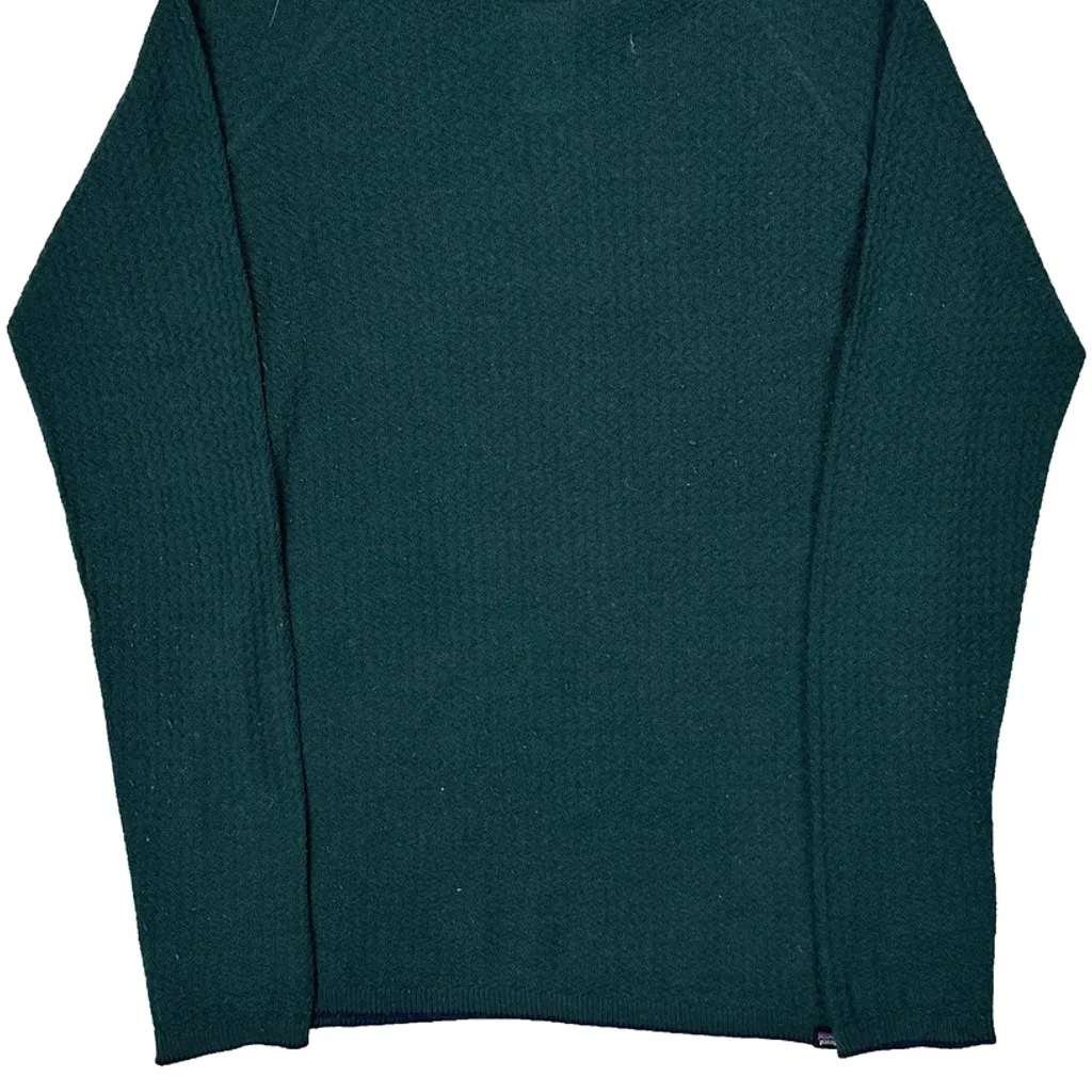 Patagonia Sweatshirt Fleece - Large Green Merino Wool Blend - Image 5