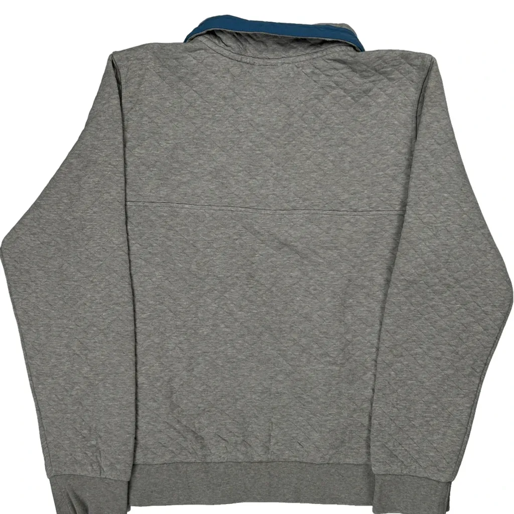 Patagonia Quilted T Snap Fleece - Large Grey Cotton - Image 6