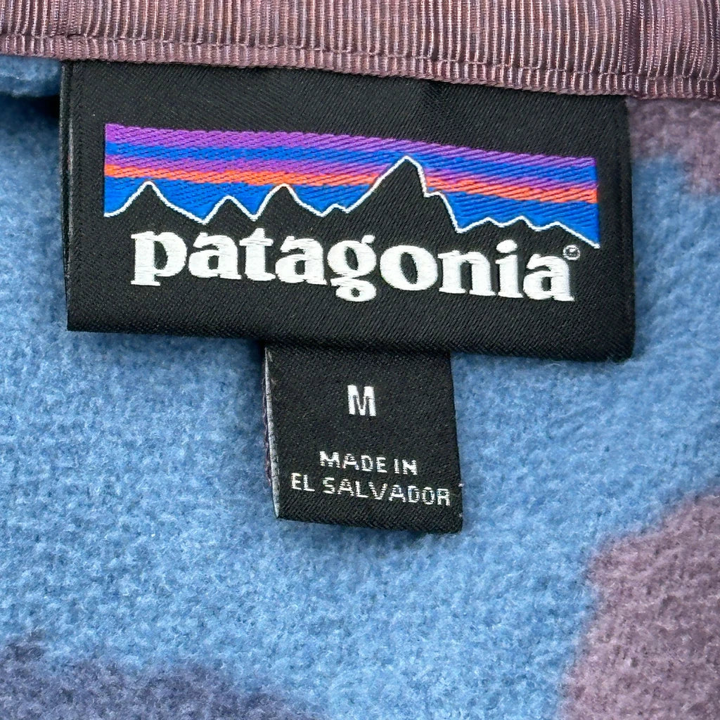 Patagonia Kansas Sky Camo Snap T Fleece - Medium Multicoloured Polyester - Image 3