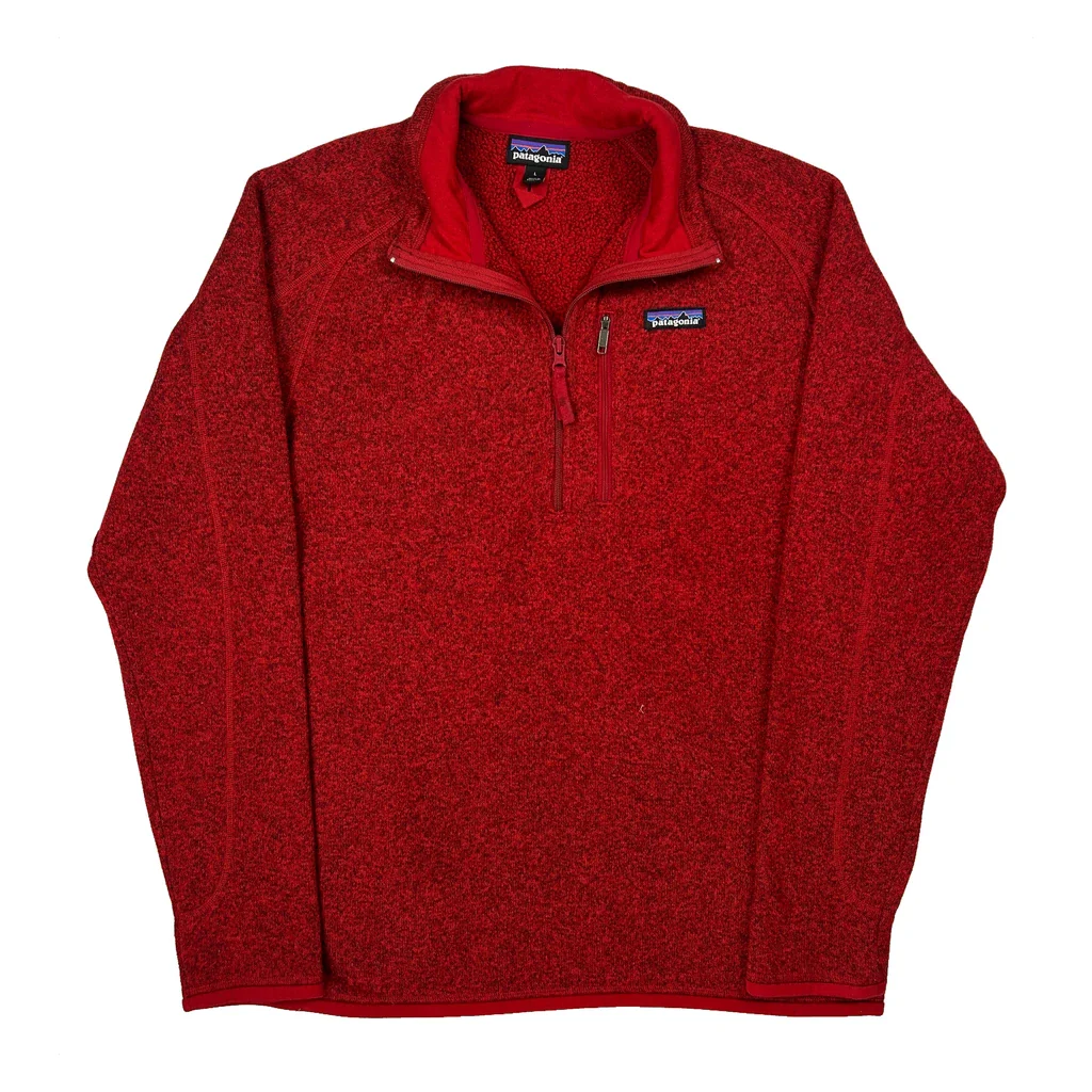 Patagonia Fleece - Large Red Polyester