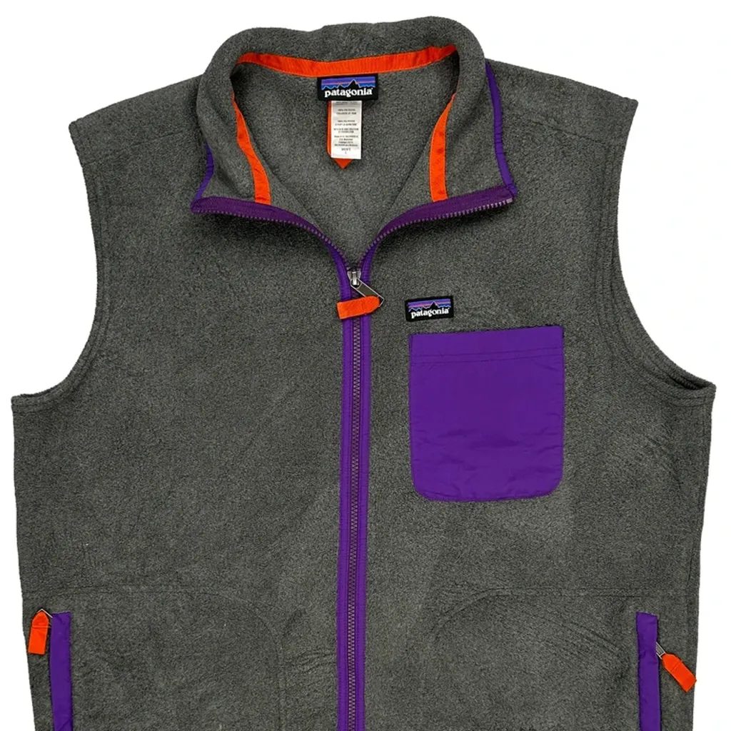 Patagonia Fleece Vest - Large Gray Polyester - Image 5