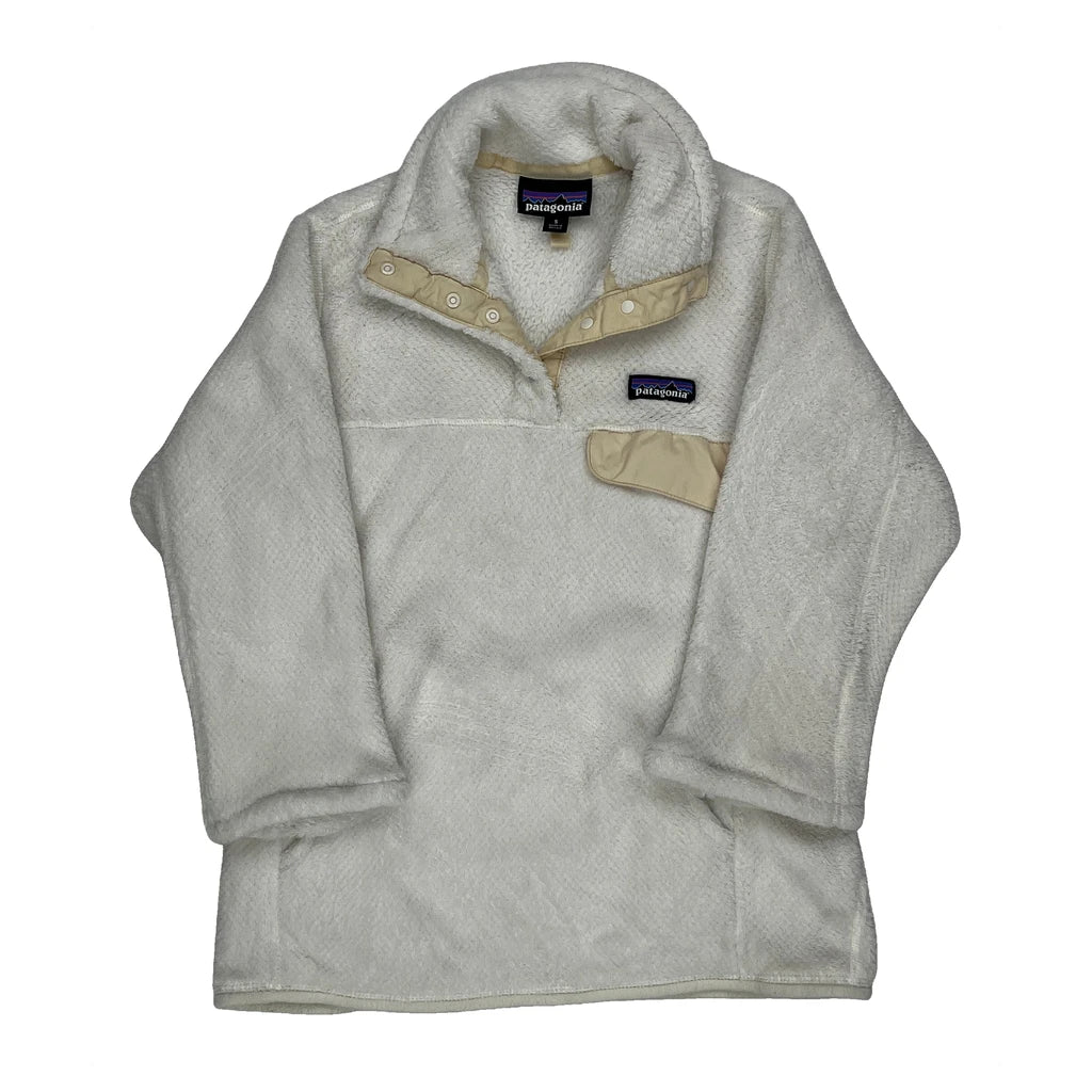 Patagonia Fleece - Small Cream Polyester