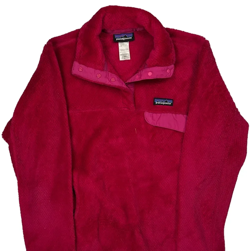 Patagonia Snap-T Fleece - Small Pink Polyester - Image 4