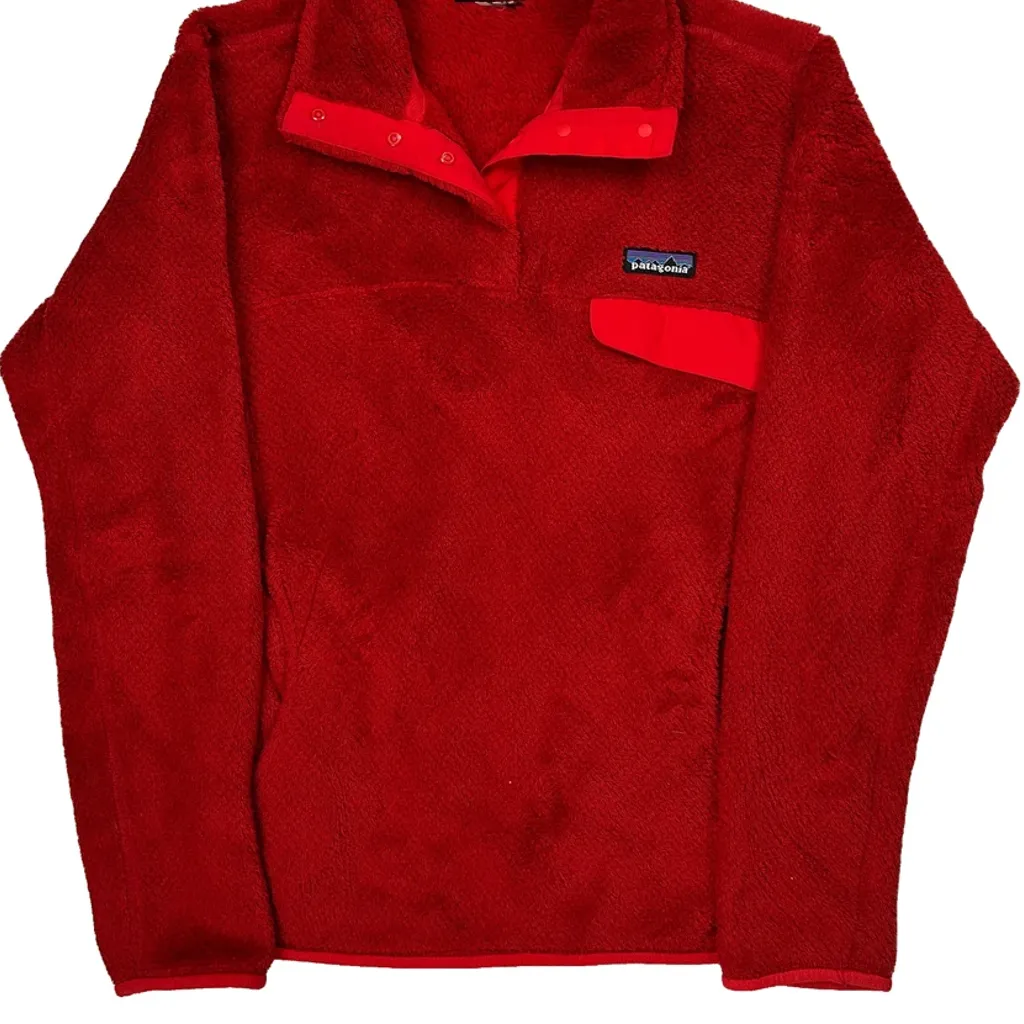 Patagonia Fleece - Medium Red Polyester - Image 6