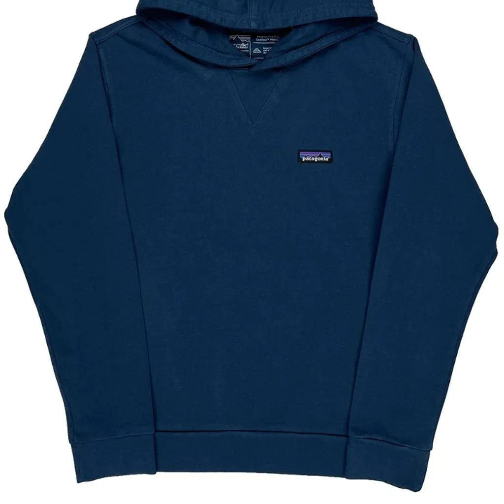 Patagonia Hoodie - Small Blue Cotton - Image 5