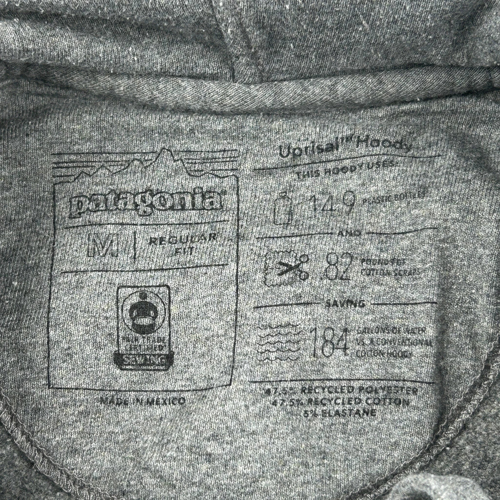 Patagonia Hoodie - Medium Grey Cotton Blend - Image 3
