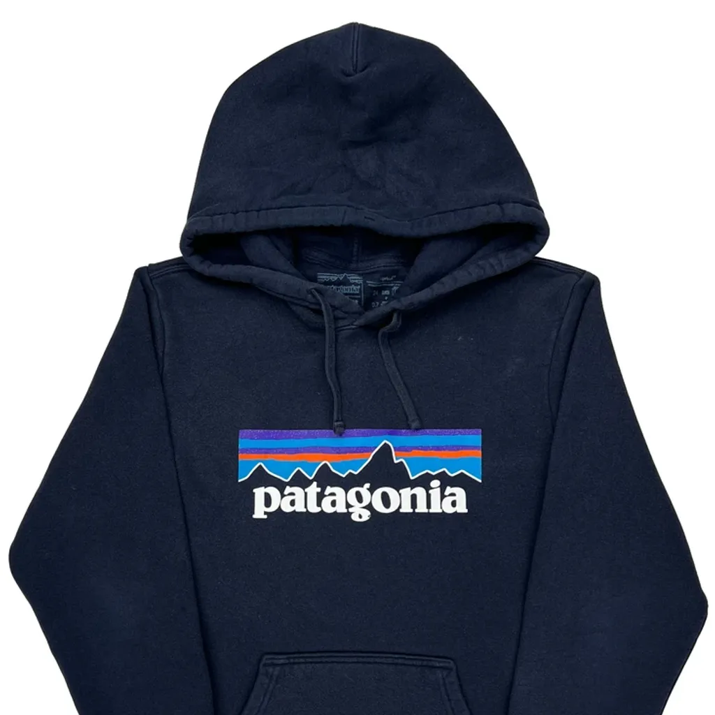 Patagonia Hoodie - XS Navy Cotton - Image 4