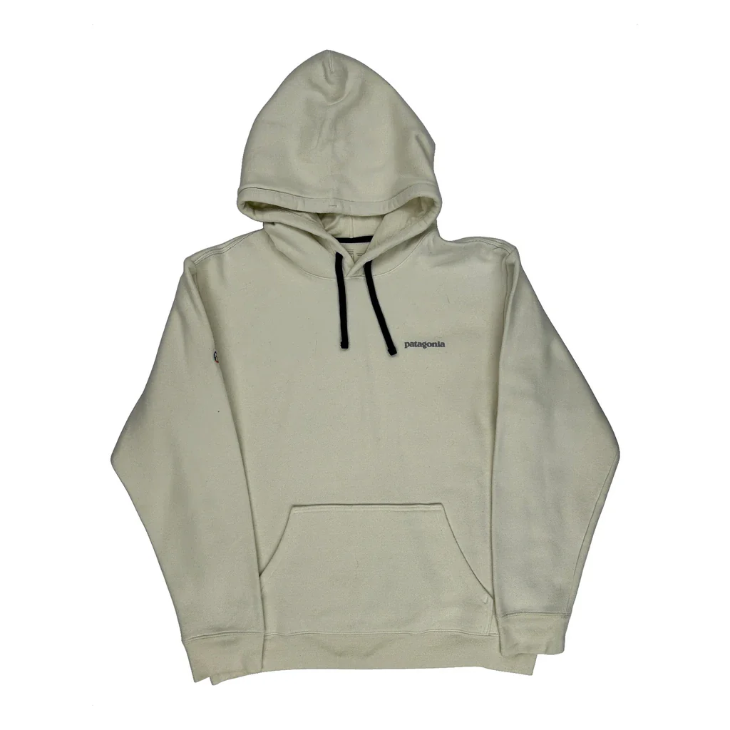 Patagonia Hoodie - XL Cream Cotton Blend