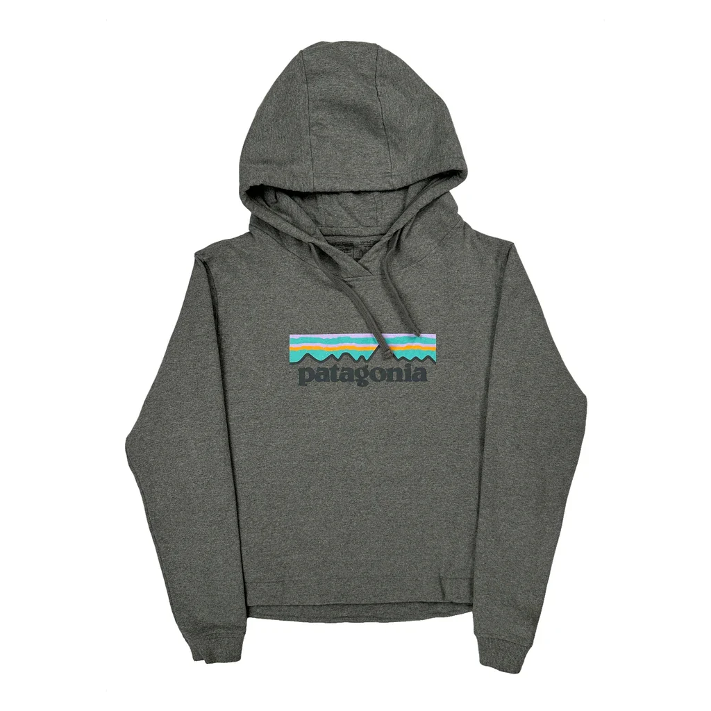 Patagonia Hoodie - Small Gray Cotton Blend