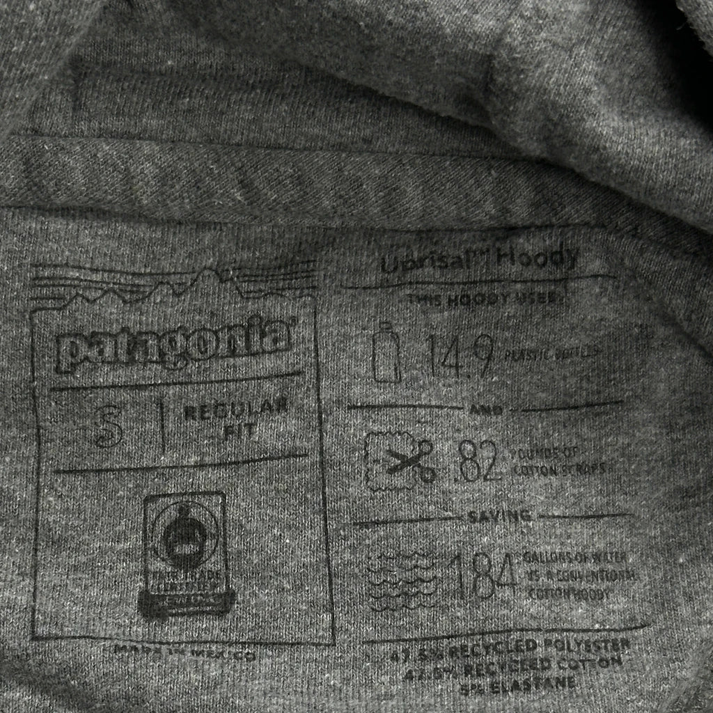 Patagonia Hoodie - Small Gray Cotton Blend - Image 3