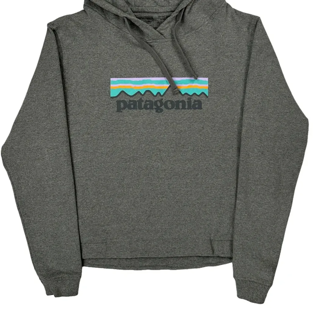 Patagonia Hoodie - Small Gray Cotton Blend - Image 4