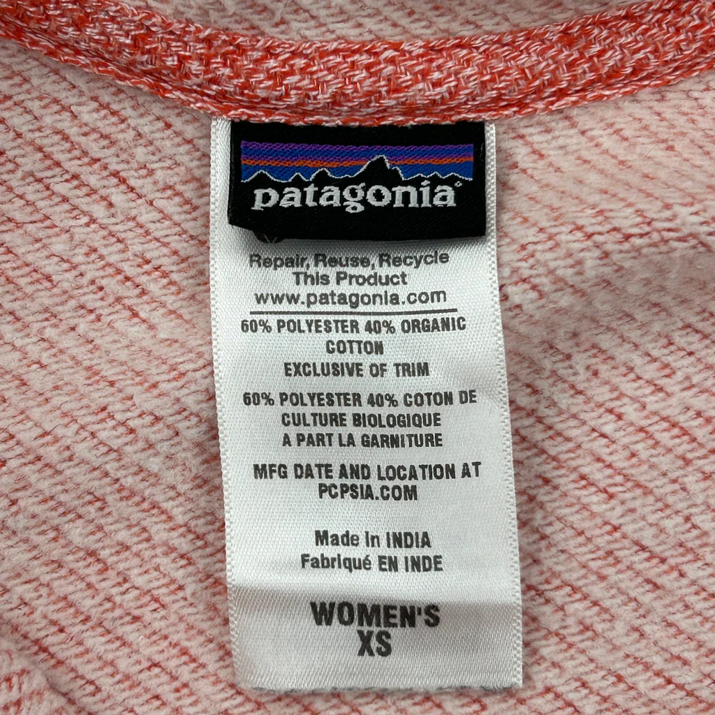 Patagonia Hoodie - XS Red Polyester Blend - Image 3