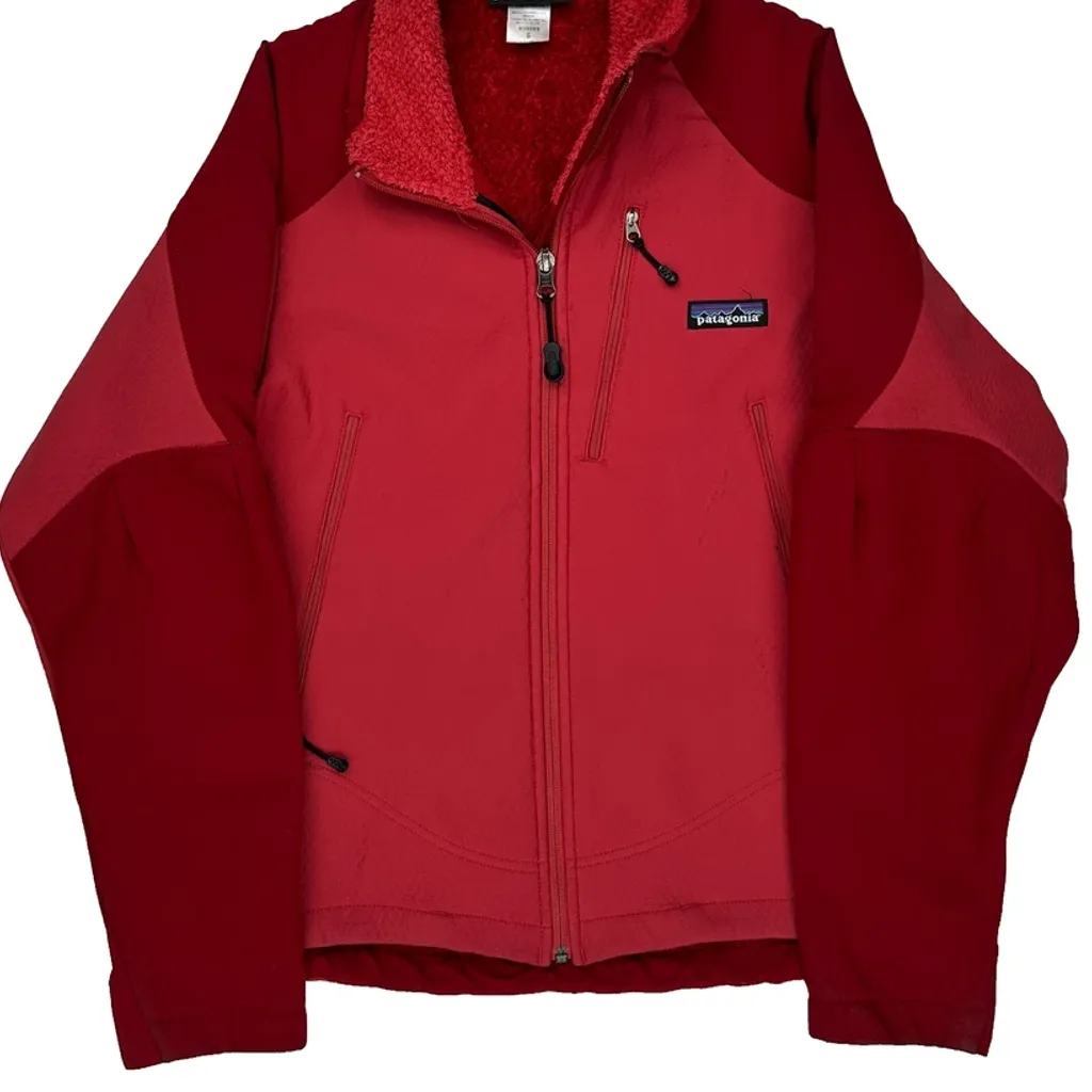 Patagonia Softshell Jacket - Small Red Polyester - Image 4