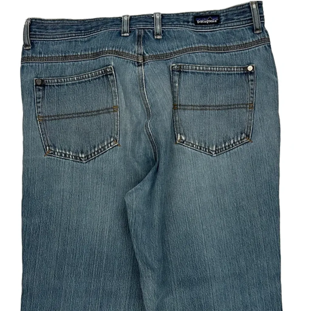 Patagonia Loose Fit Jeans - 34W 27L Blue Cotton - Image 8