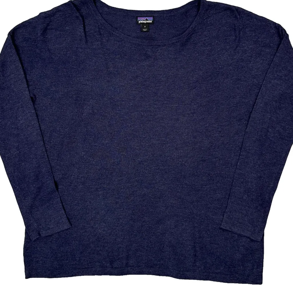 Patagonia Jumper - Small Blue Cotton - Image 4