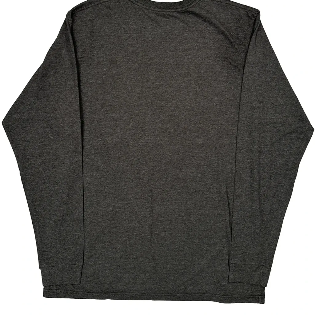 Patagonia Graphic Long Sleeve T-Shirt - Large Gray Cotton - Image 6