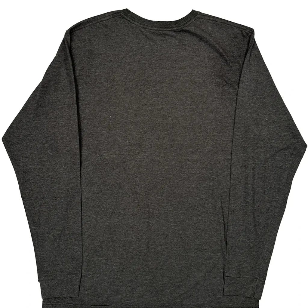Patagonia Graphic Long Sleeve T-Shirt - Large Gray Cotton - Image 7