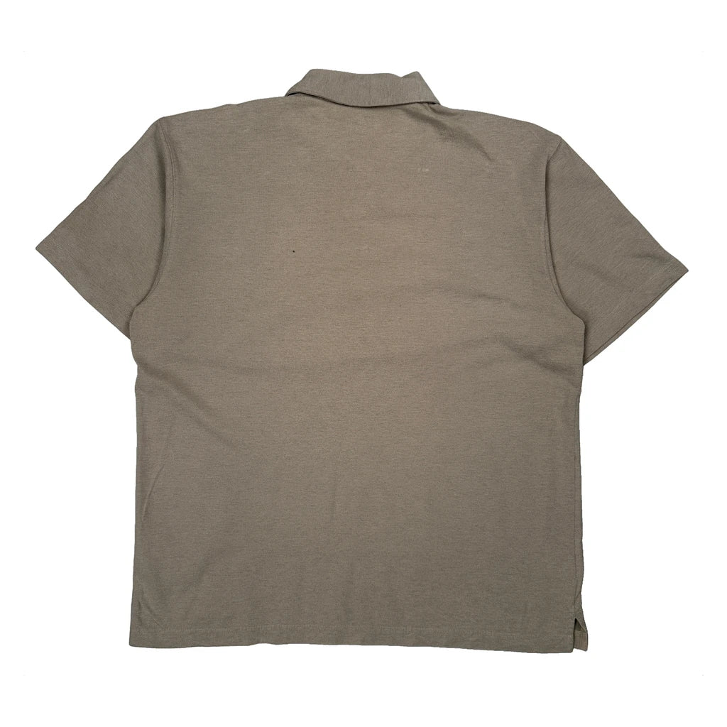 Patagonia Polo Shirt - Large Beige Cotton Blend - Image 2